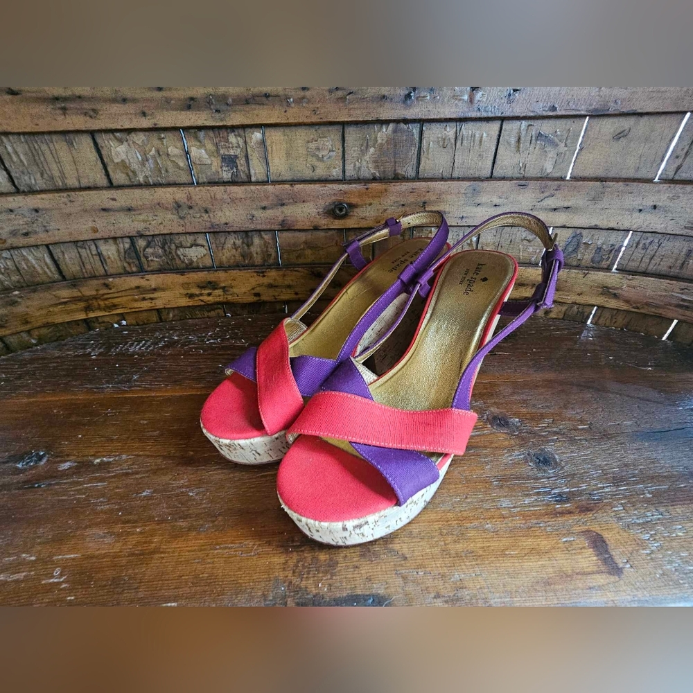 Kate Spade New York Wedge Sandal Size 10 - Picture 5 of 11